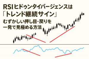 RSIヒドゥンダイバージェンスは“トレンド継続サイン”｜むずかしい押し目・戻りを一発で見極める方法