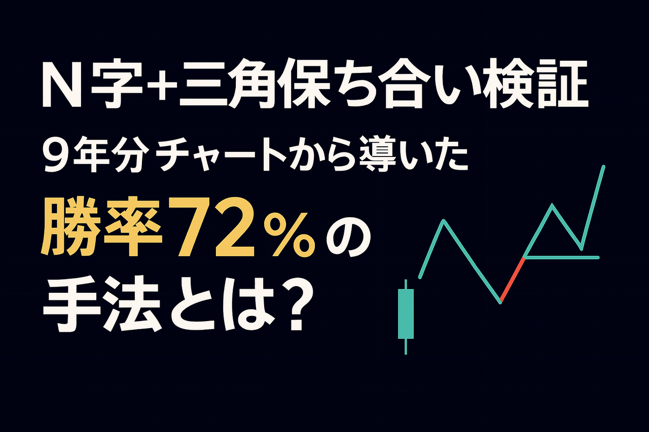勝率72％を出したN字＋三角保ち合いパターンの具体的な形と使い方